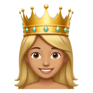 Una persona enamorado y con una corana sticker