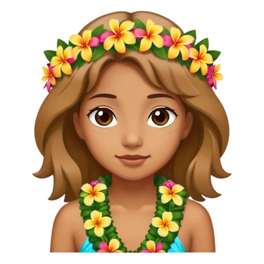 Girl hawai sticker