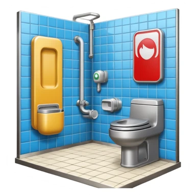 public restroom sticker