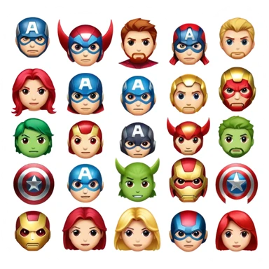 Avengers emojis sticker