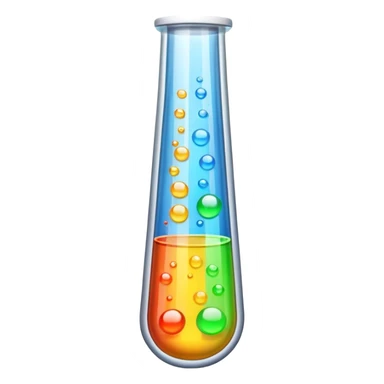 test tube chemical sticker