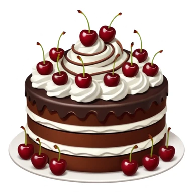 Black forest cake sticker