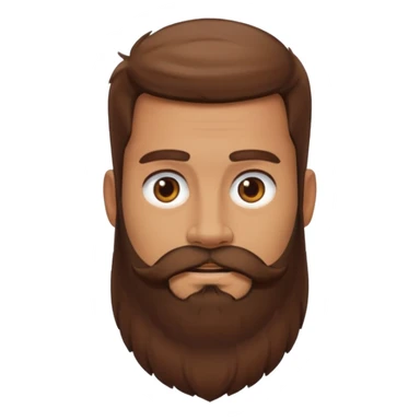 Guy with a really huge beard sticker