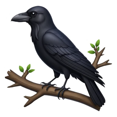 black raven sticker