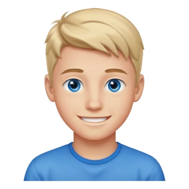 niño guapo adolescente de ojos azules sticker