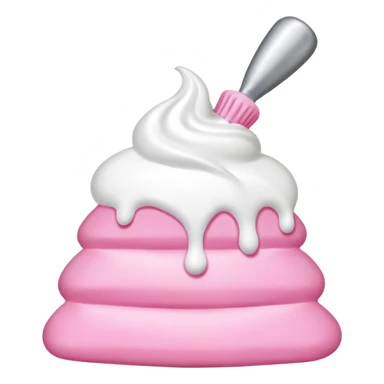 pink piping bag sticker