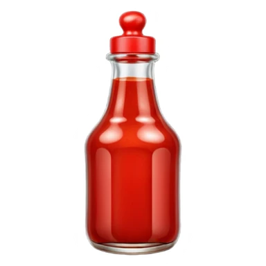 chilli bean sauce in a bottle  sticker