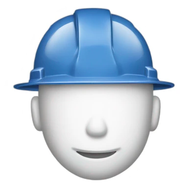 construction white hard hat helmet sticker