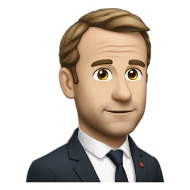 Macron slip sticker