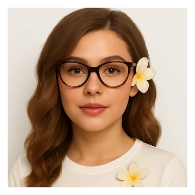 Add a solid white background behind the woman, keep all other details the same. Maintain the original style and appearance of the image. sticker