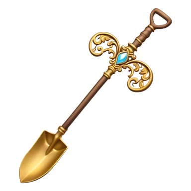 Magical shovel sticker