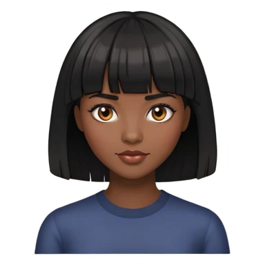 zumbi mulher com cabelo preto e franja sticker