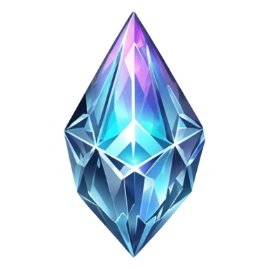 silver nebula crystal shard sticker