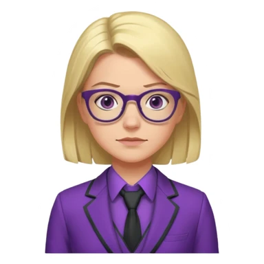 female Hawkeye  Clint Barton with glasses 
 sticker