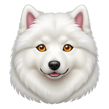 Samoyed with laser eyes sticker