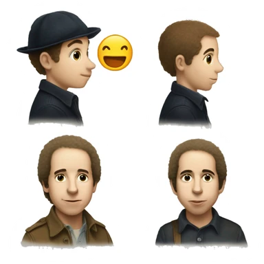 Young Paul Simon as shown on the French Wikipedia page of Simon and Garfunkel  sticker