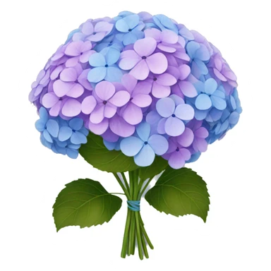 bouquet of hydrangeas sticker