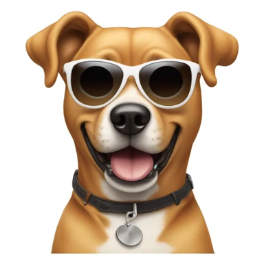 Dog with sunglasses doing the griddy sticker