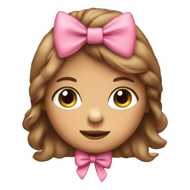 girl teddy bear with hair bow  sticker