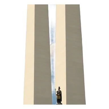 Moroni on top of Washington monument  sticker