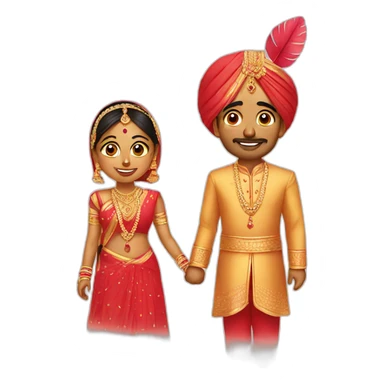 Indian wedding sticker
