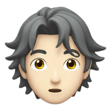 Teenage Satoru Gojo in shoked sticker