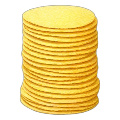 Stack of corn tortillas sticker