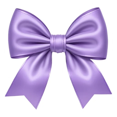 light purple bow sticker