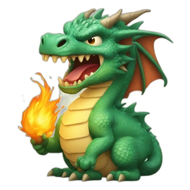 furious dragon sticker