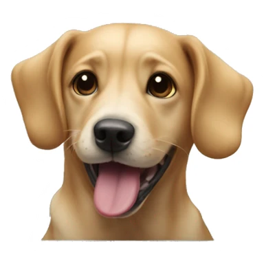 dog with tongue out in car sticker