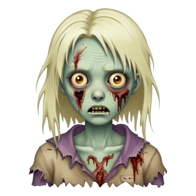 Zumbi girl sticker