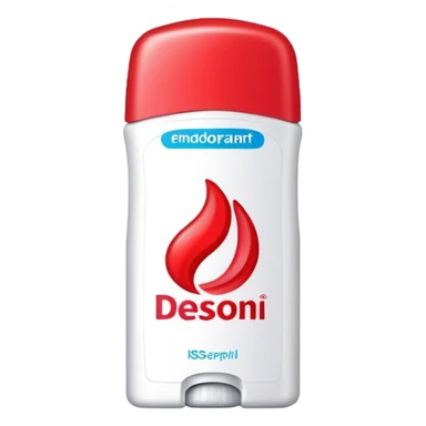 red deodorant sticker