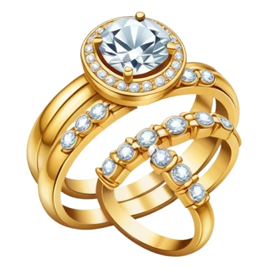 jewelry shop with diamond rings and gold bracelets sticker