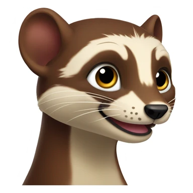 mischievous weasel sticker