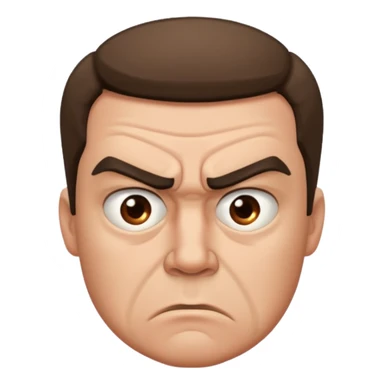 man annoyed with a man sticker