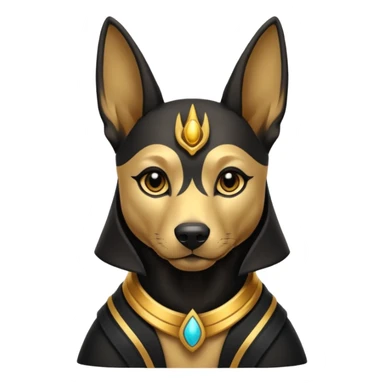 Begging puppy Anubis  sticker