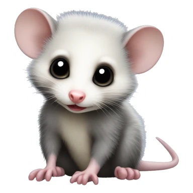 baby opossum sticker