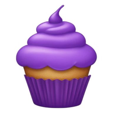 Happy purple cupcake  sticker