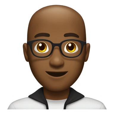 Black guy with a buzz cut at Halloween party sticker