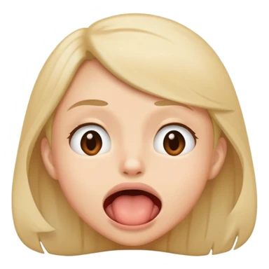 Cara de enamorado mordiendose el labio de abajo a la mitad sticker