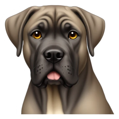dog Cane Corso color fawn full body sticker