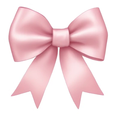 light pink ribbon bow sticker