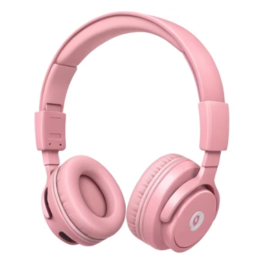 light pink headphones sticker