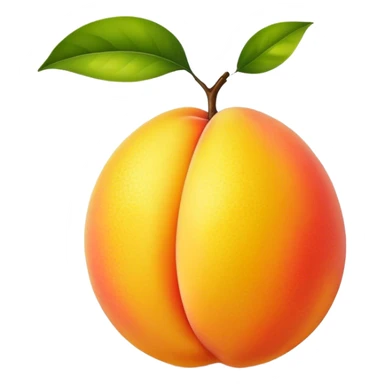 Lemon that looks like the shape of a peach sticker