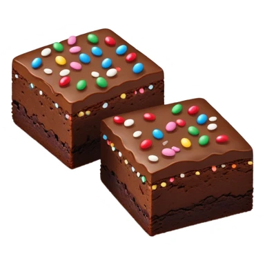 Brownie with sprinkles sticker