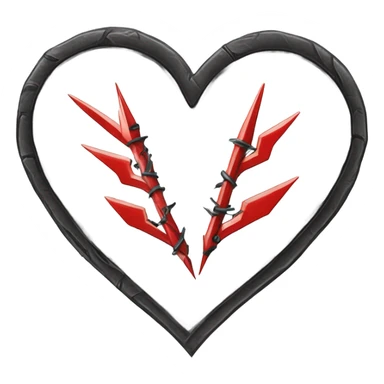 Classic tattoo heart sticker
