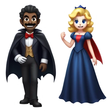 Mario vampires sticker