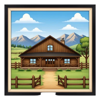 country western ranch sticker