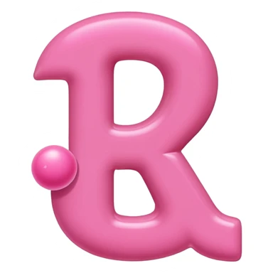 Alphabet A Pink sticker