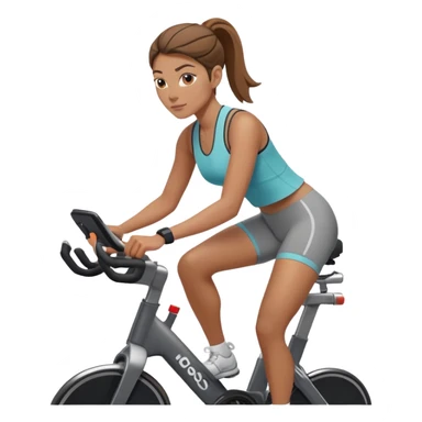 female on Peloton Bike sticker
